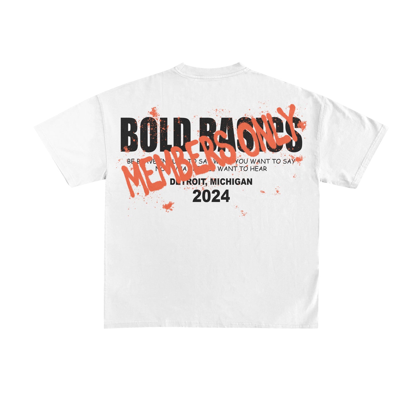 Members-Only Statement Tee (White)