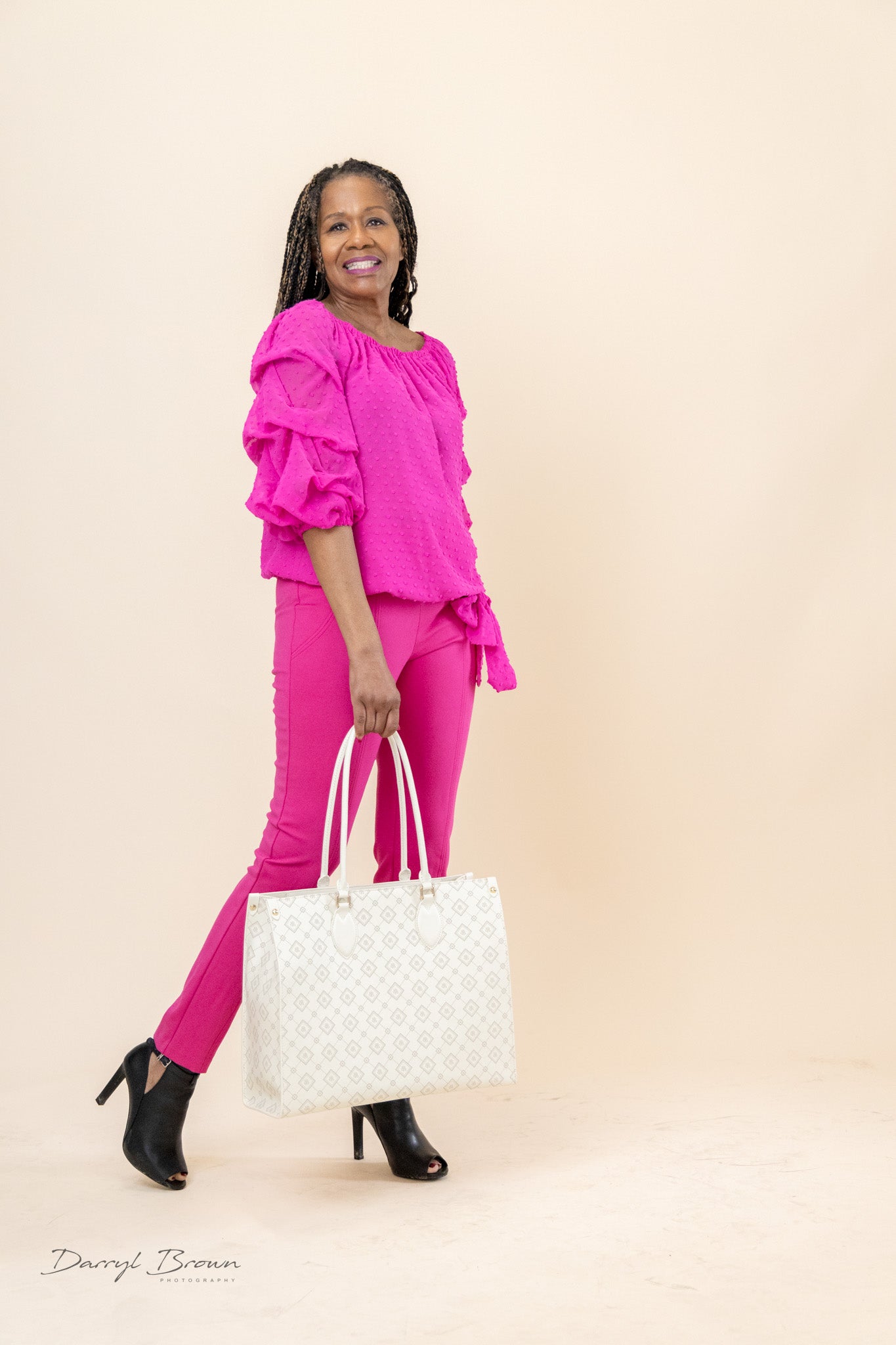 Bold Basics Tote – Cream Monogram
