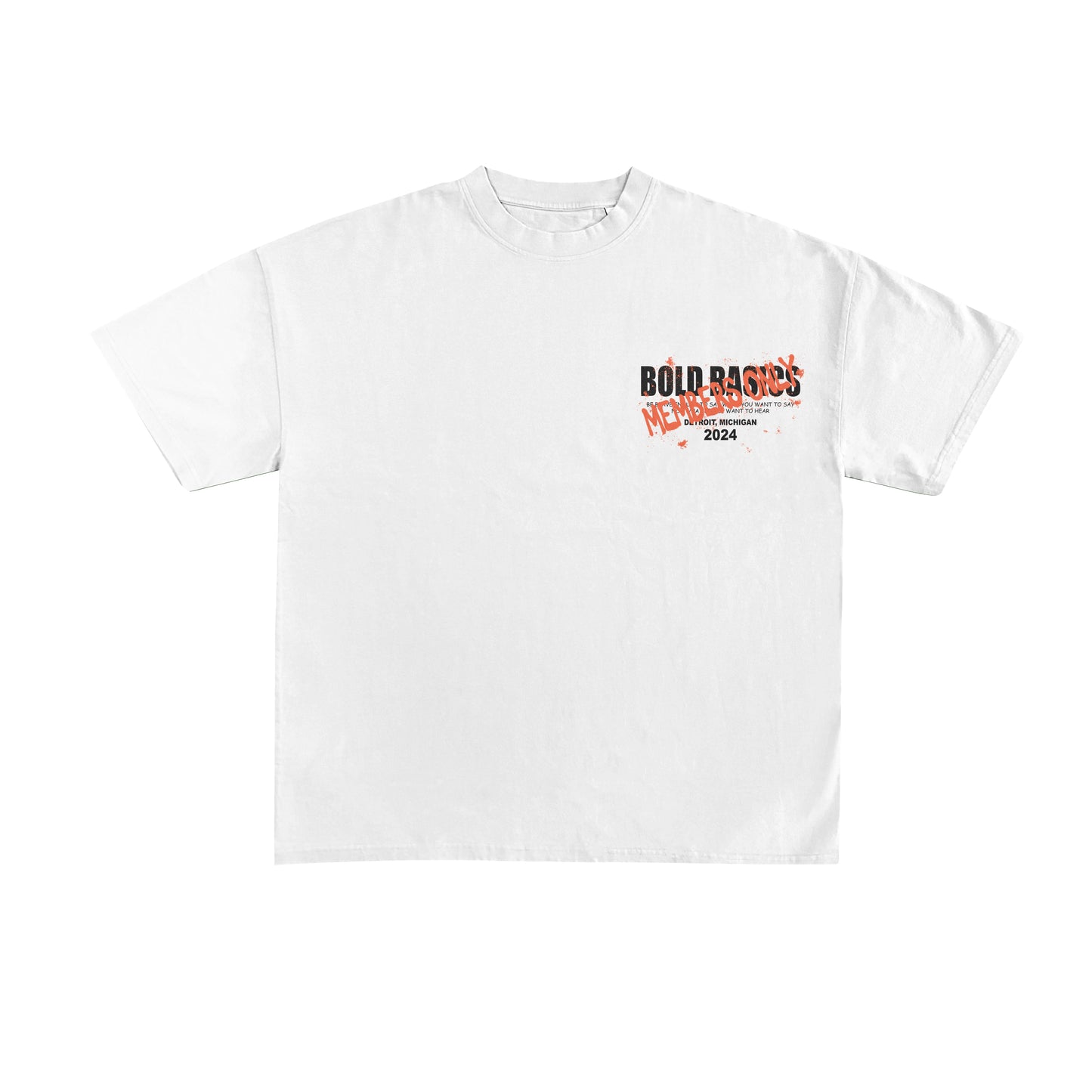 Members-Only Statement Tee (White)